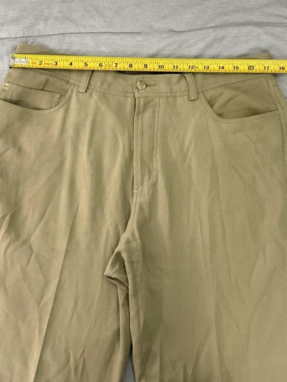 Tommy Bahama Pants Mens Size 34 Browm Silk Blend Flat Front Chino Trousers Dress